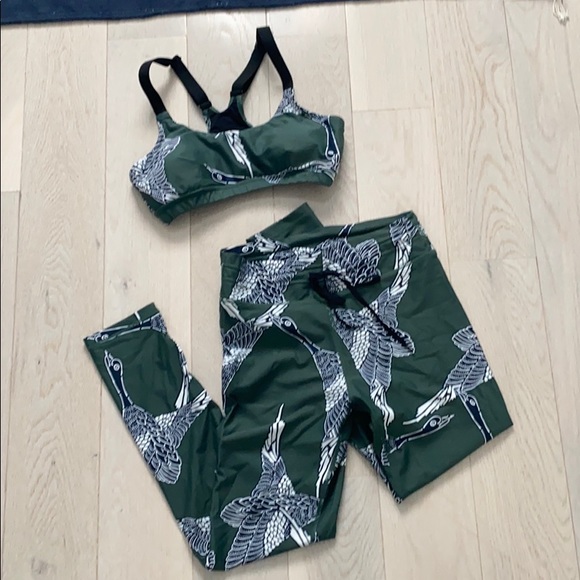The Upside Pants - The Upside sports bra and leggings-M goose print